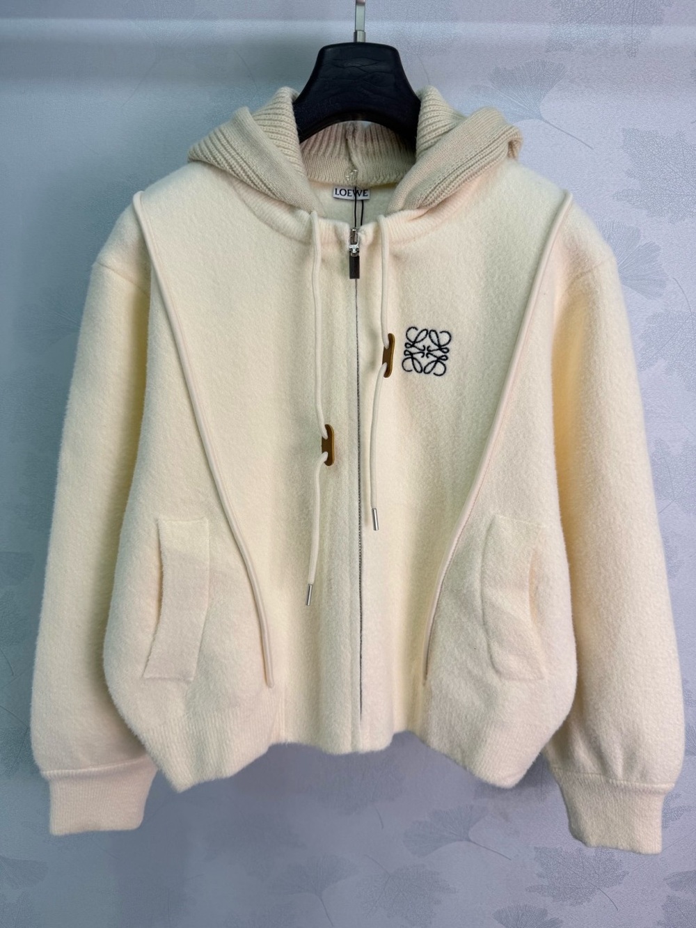 🤍 Loewe Drawstring Hood Relaxed Fit Jacket